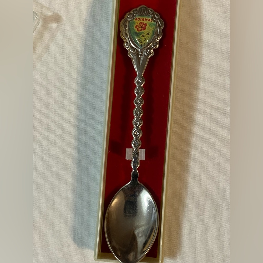 Collectible vintage silver plated spoon Jamaica